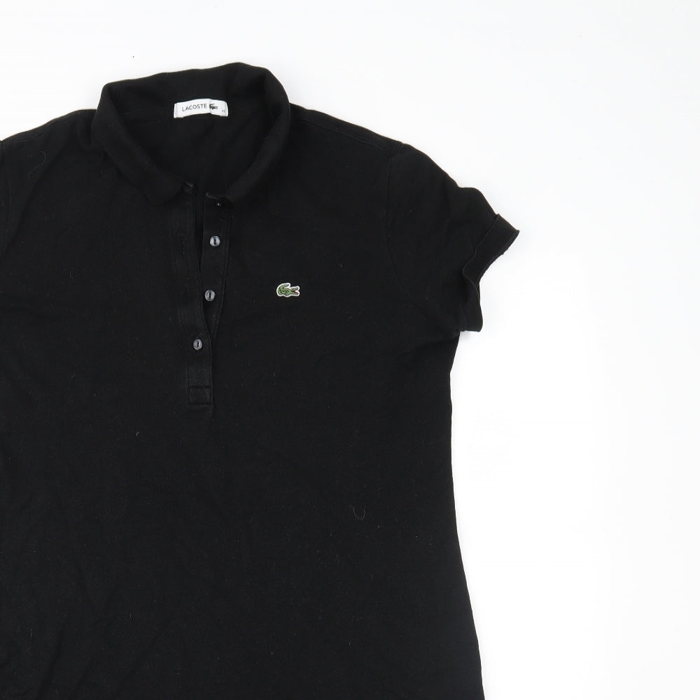Lacoste Womens Black   Shirt Dress  Size 14