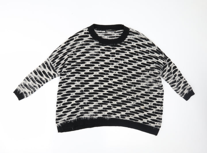 QED London Womens Black Pullover Jumper Size L