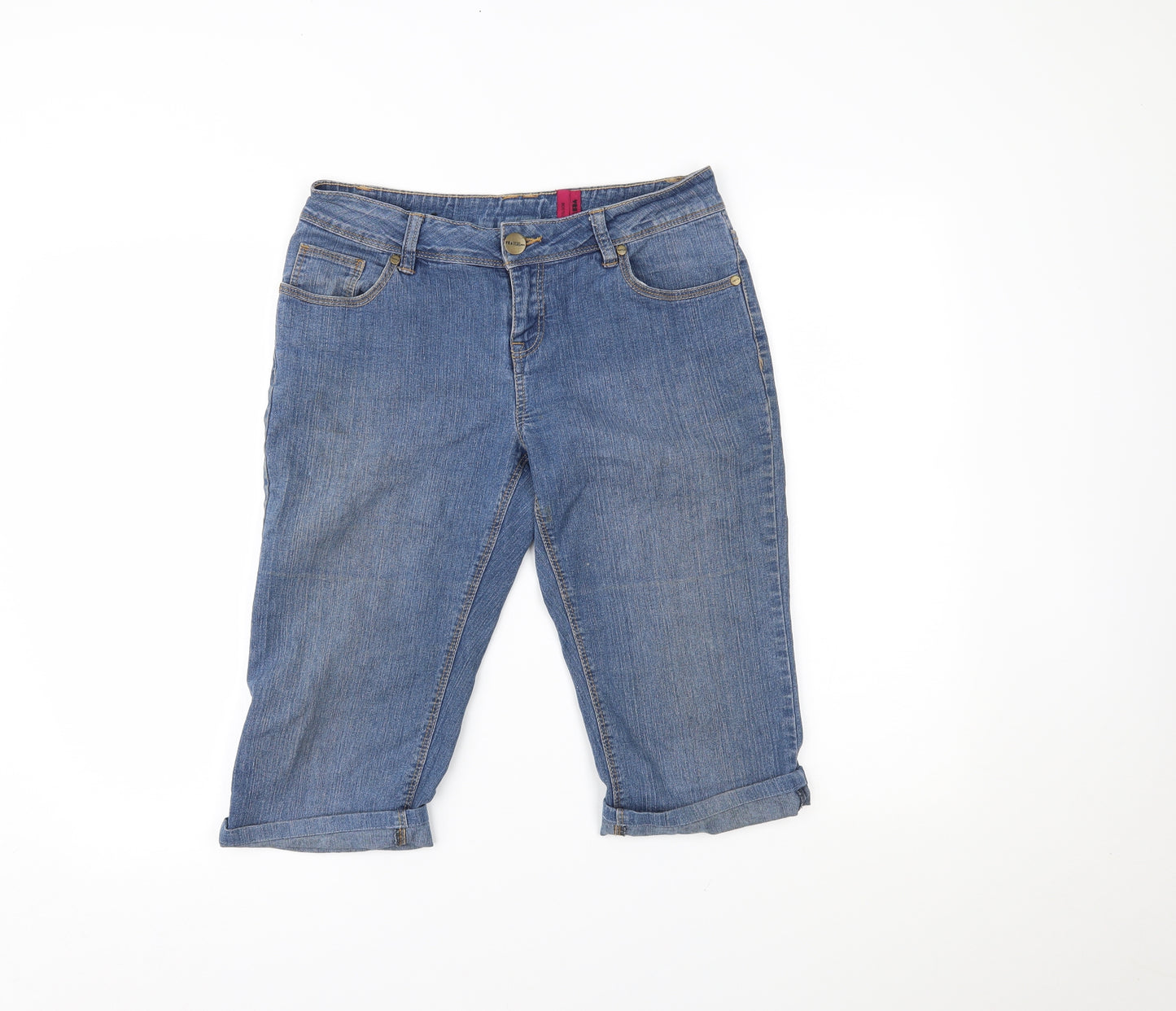 YESYES Womens Blue  Denim Cut-Off Shorts Size 10