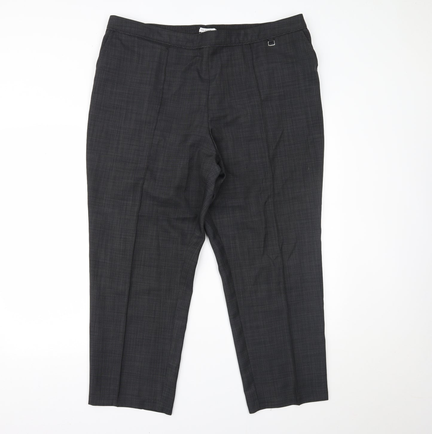 Marks and Spencer Womens Grey   Trousers  Size 20 L23 in