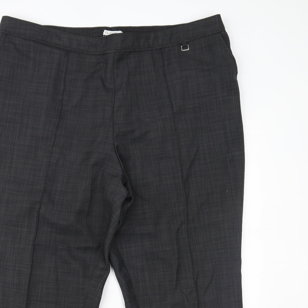 Marks and Spencer Womens Grey   Trousers  Size 20 L23 in