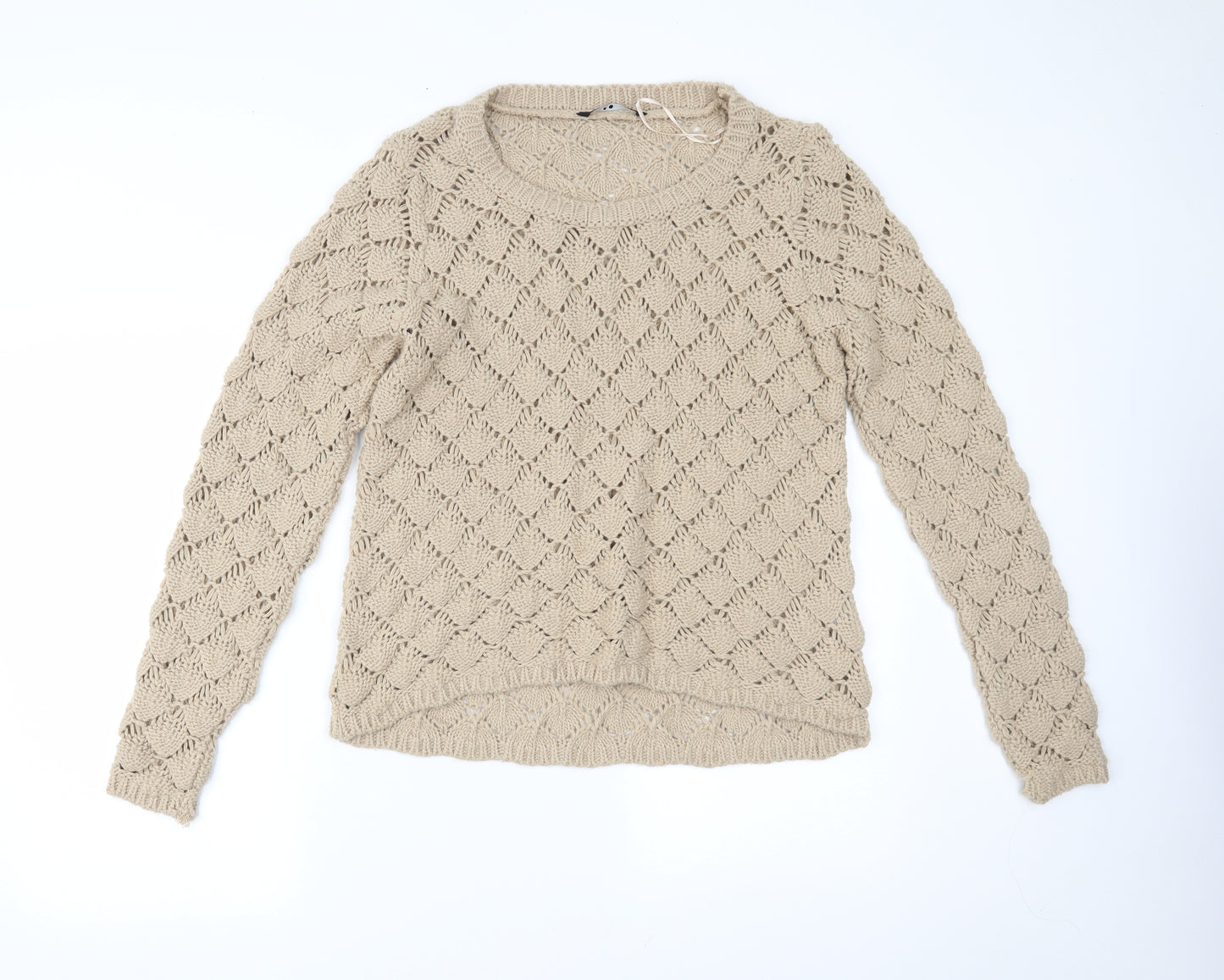 Miso Womens Beige   Pullover Jumper Size 14