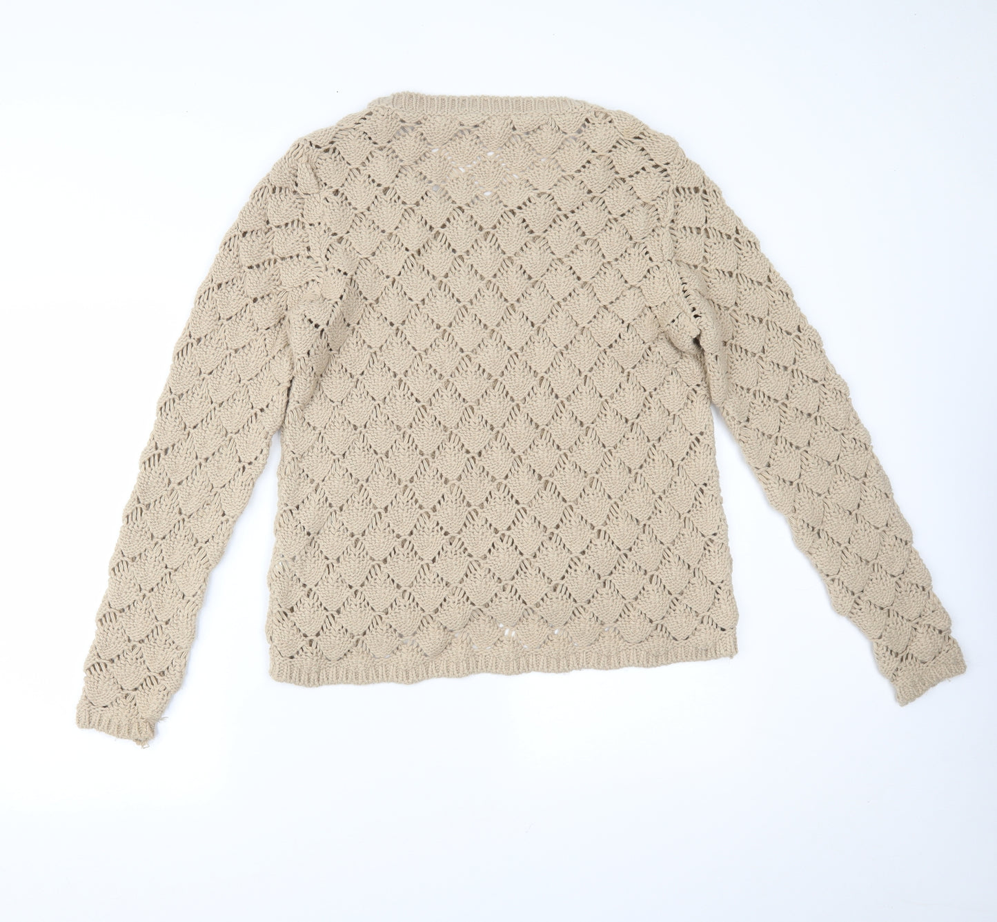 Miso Womens Beige   Pullover Jumper Size 14