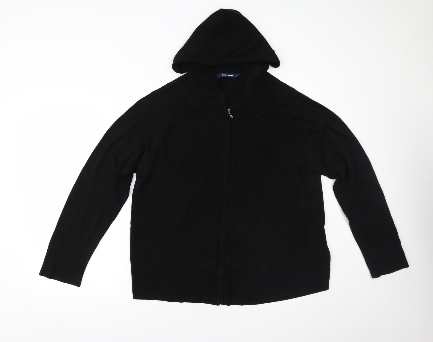 East Coast Womens Black   Full Zip Hoodie Size 24