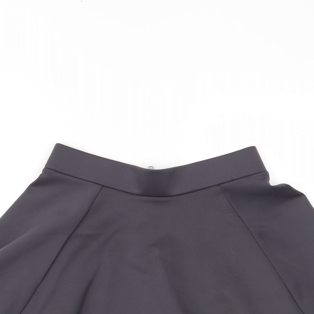 H&M Womens Grey   Skater Skirt Size 8