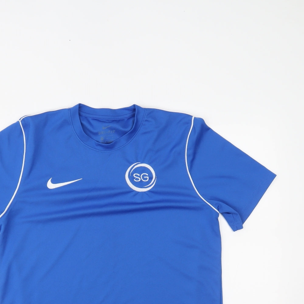 Nike Mens Blue   Pullover T-Shirt Size M