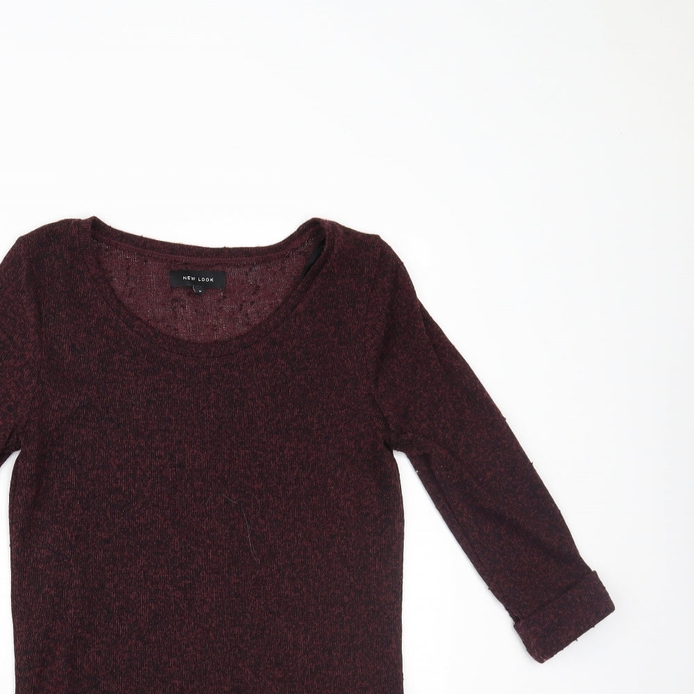 New Look Womens Purple   Basic Blouse Size 6