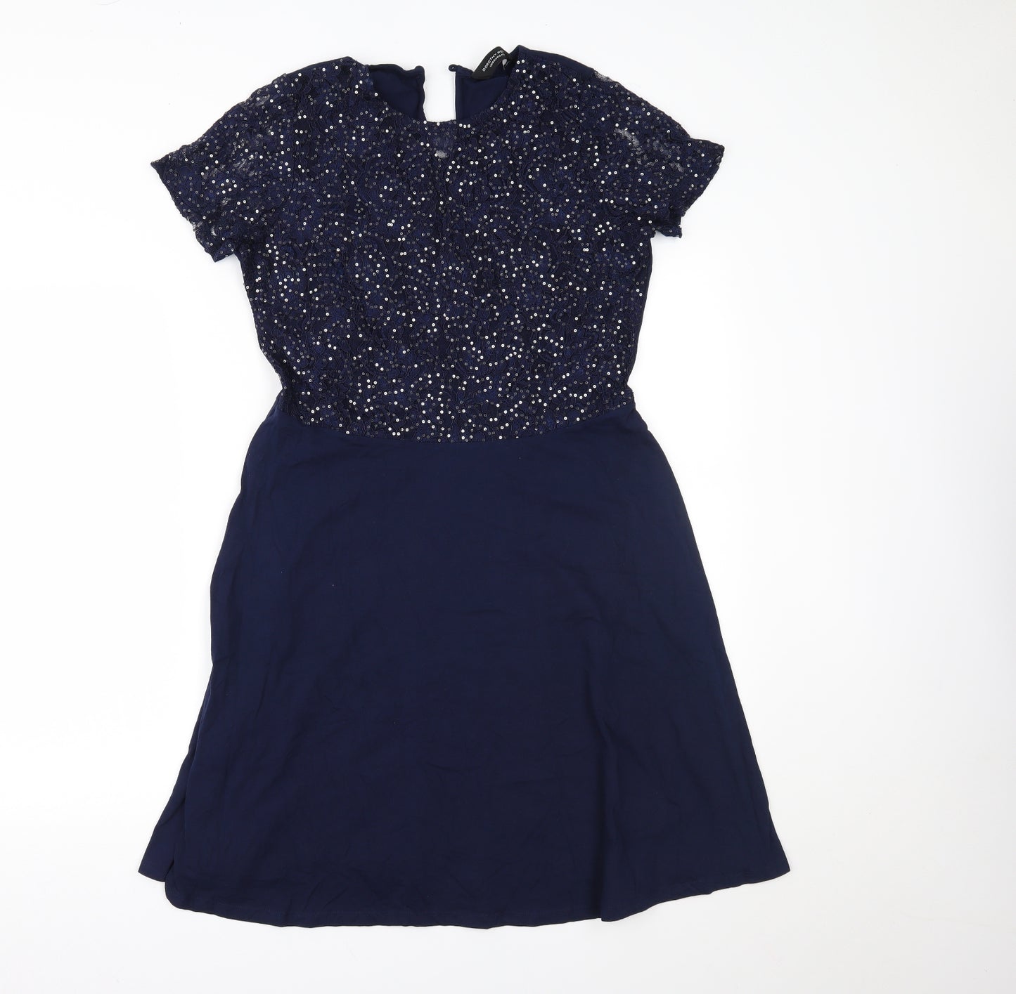 Dorothy Perkins Womens Blue   Fit & Flare  Size 14