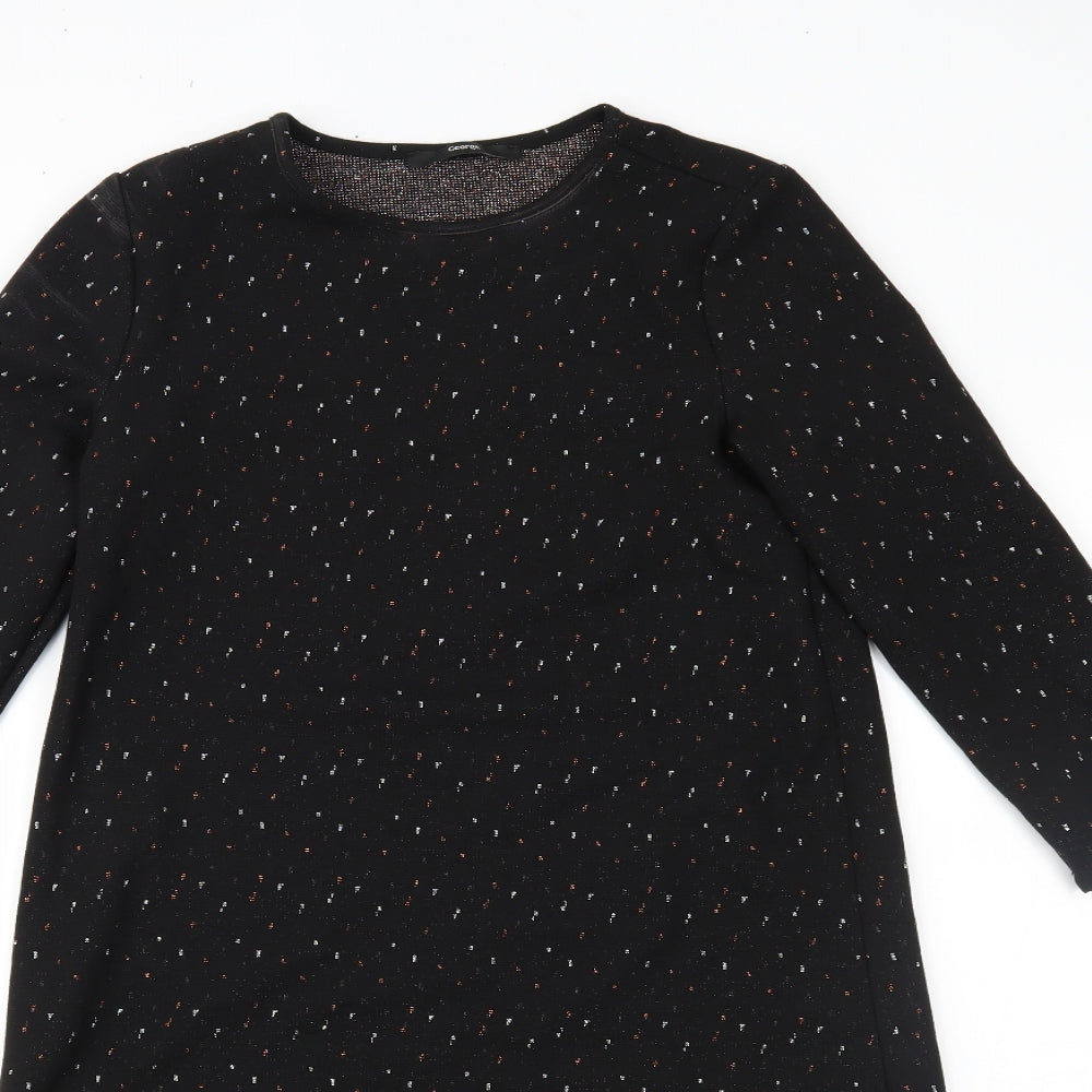George Womens Black   T-Shirt Dress  Size 16