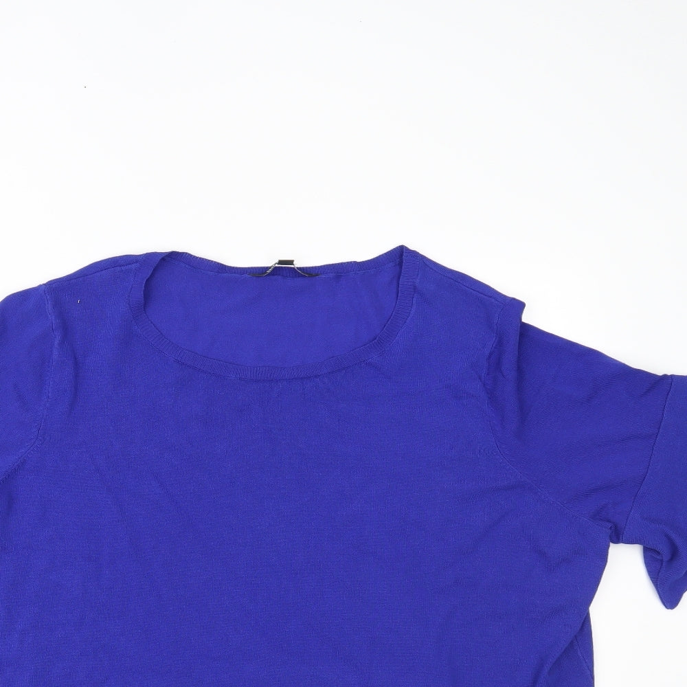 Bonmarché Womens Blue   Basic T-Shirt Size 22