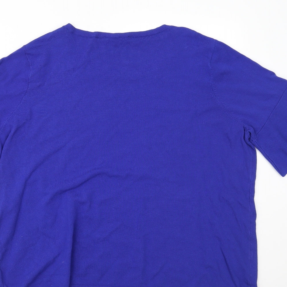 Bonmarché Womens Blue   Basic T-Shirt Size 22