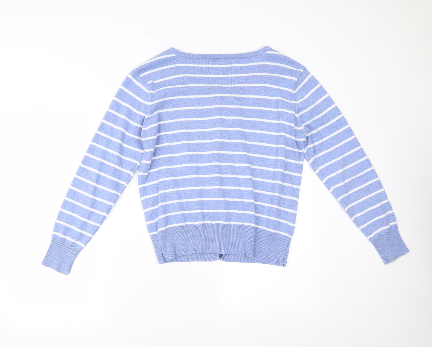 Primark Womens Blue Striped  Cape Jumper Size 18