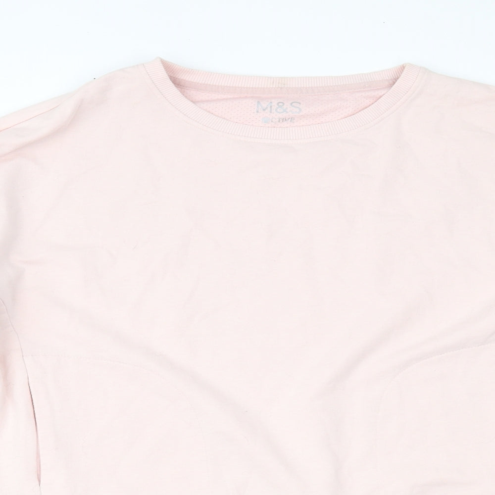 Marks and Spencer Womens Pink   Pullover Jumper Size 14