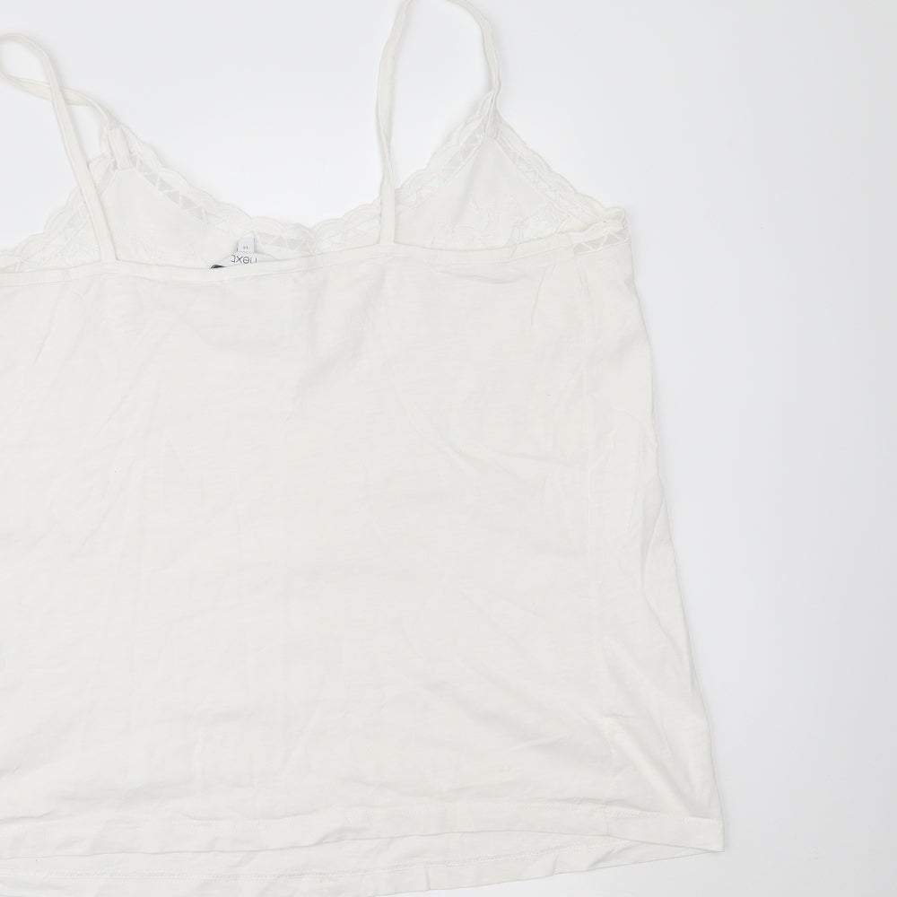 NEXT Womens White   Camisole T-Shirt Size 14