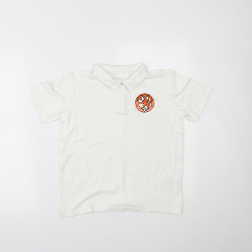 George Boys White   Basic Polo Size 11-12 Years