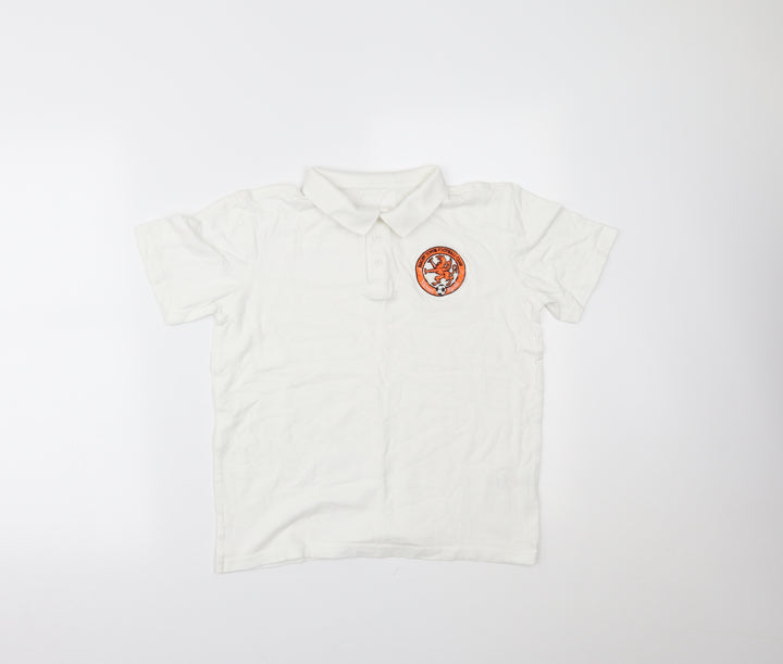 George Boys White   Basic Polo Size 11-12 Years