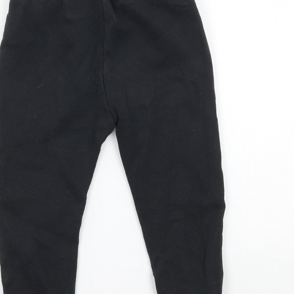 F&F Boys Black   Sweatpants Trousers Size 2-3 Years