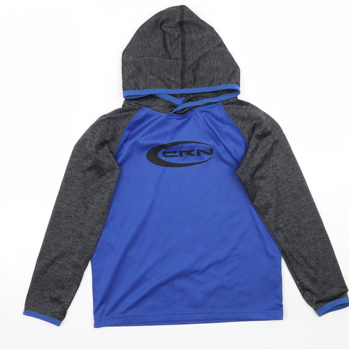 Crane Boys Blue   Pullover Hoodie Size 7-8 Years