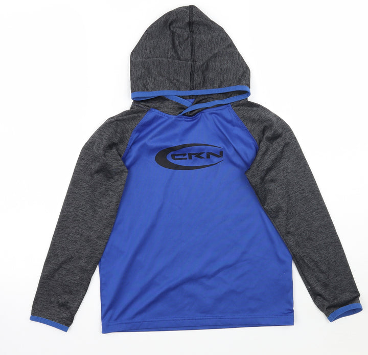 Crane Boys Blue   Pullover Hoodie Size 7-8 Years