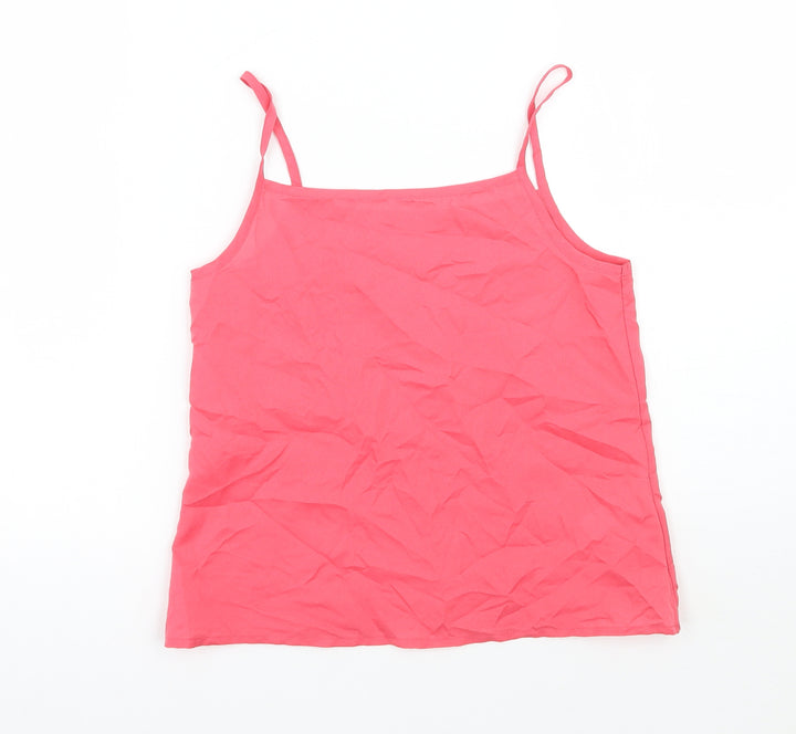 George Girls Pink Basic Tank Size 8-9 Years