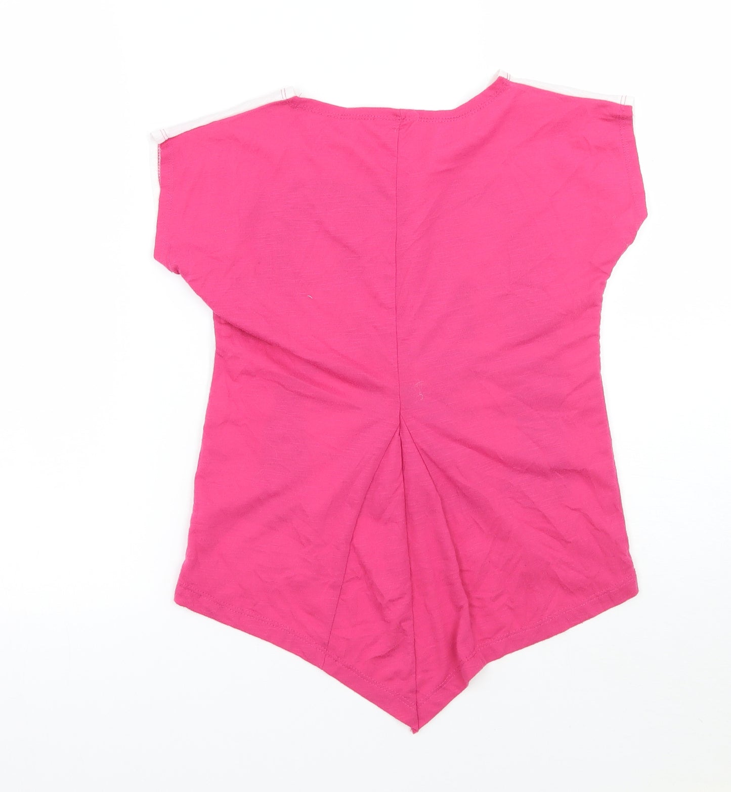 Littlemix Girls Pink   Basic T-Shirt Size 9 Years