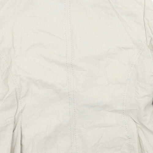 Marks and Spencer Womens Beige   Jacket Blazer Size 14