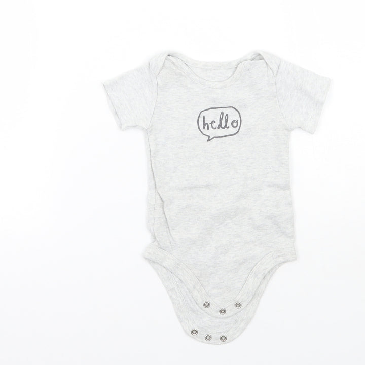 TU Baby Grey   Babygrow One-Piece Size 6-9 Months