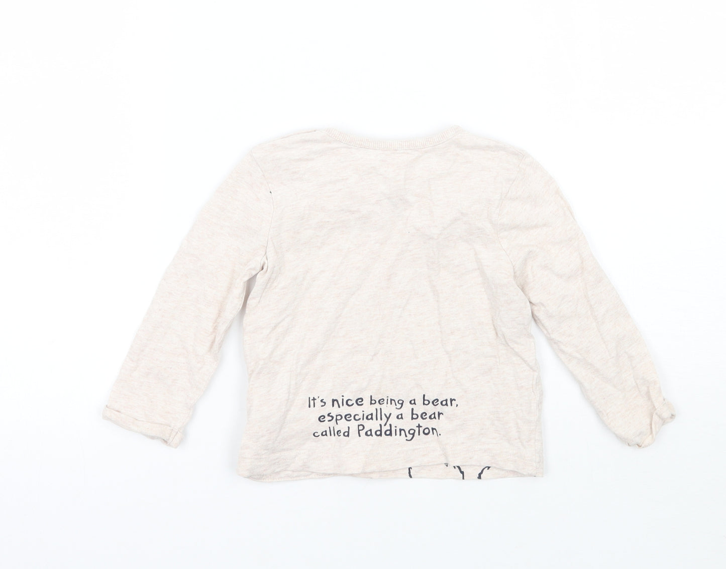 George Girls Beige   Basic T-Shirt Size 9-12 Months  - paddington