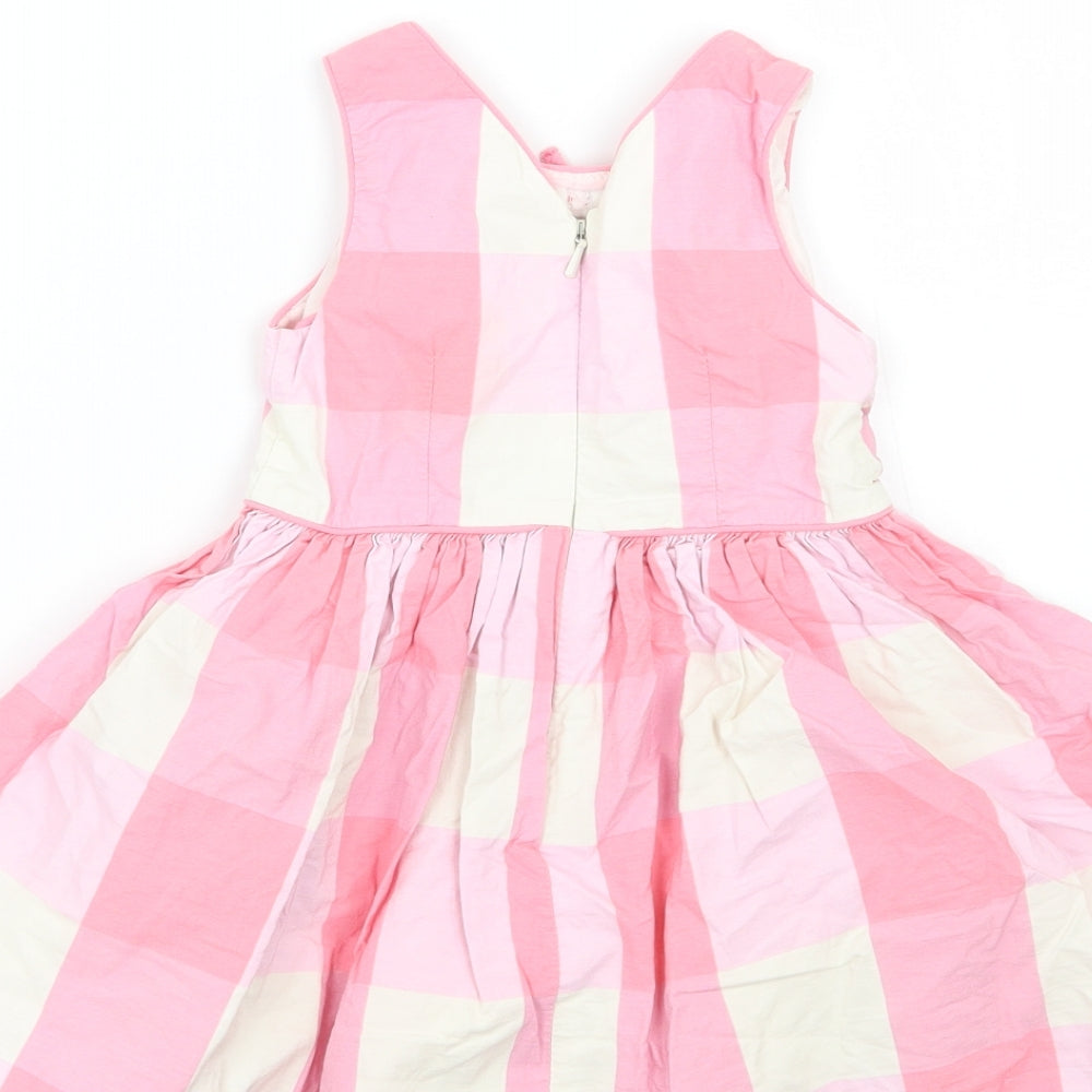 NEXT Girls Pink Check  A-Line  Size 9-12 Months