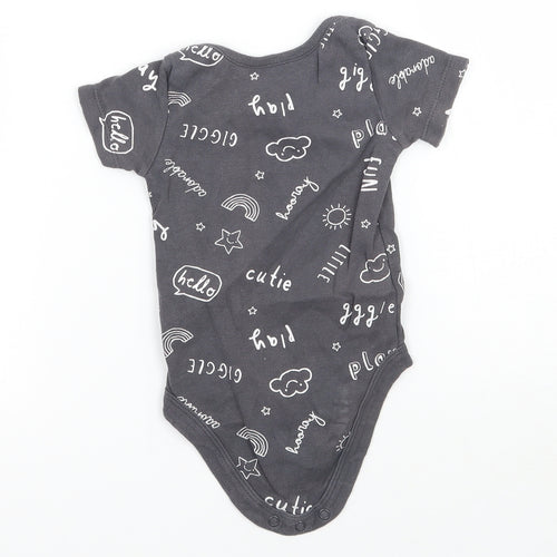 TU Baby Grey   Babygrow One-Piece Size 6-9 Months