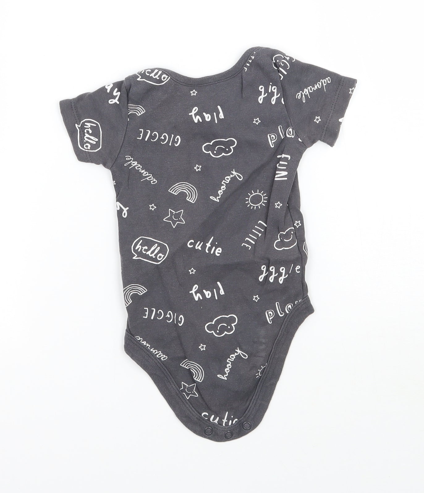 TU Baby Grey   Babygrow One-Piece Size 6-9 Months