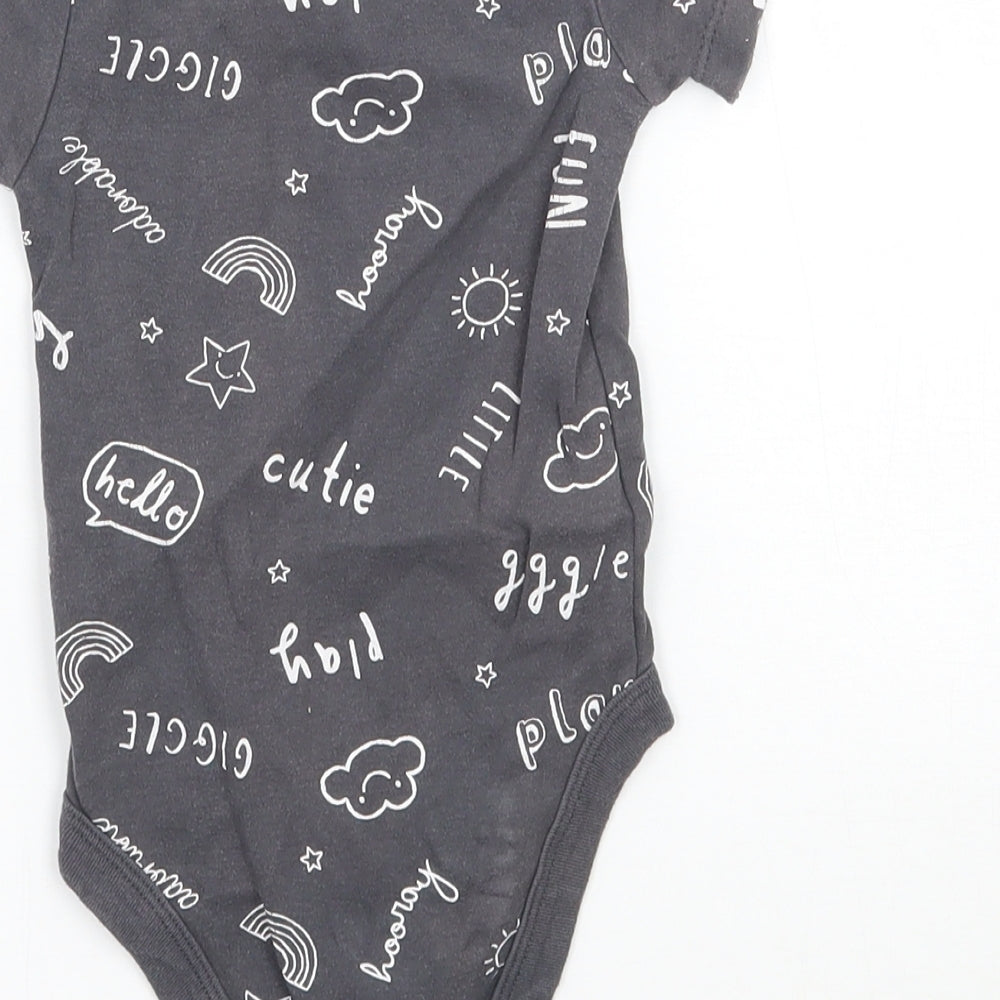 TU Baby Grey   Babygrow One-Piece Size 6-9 Months