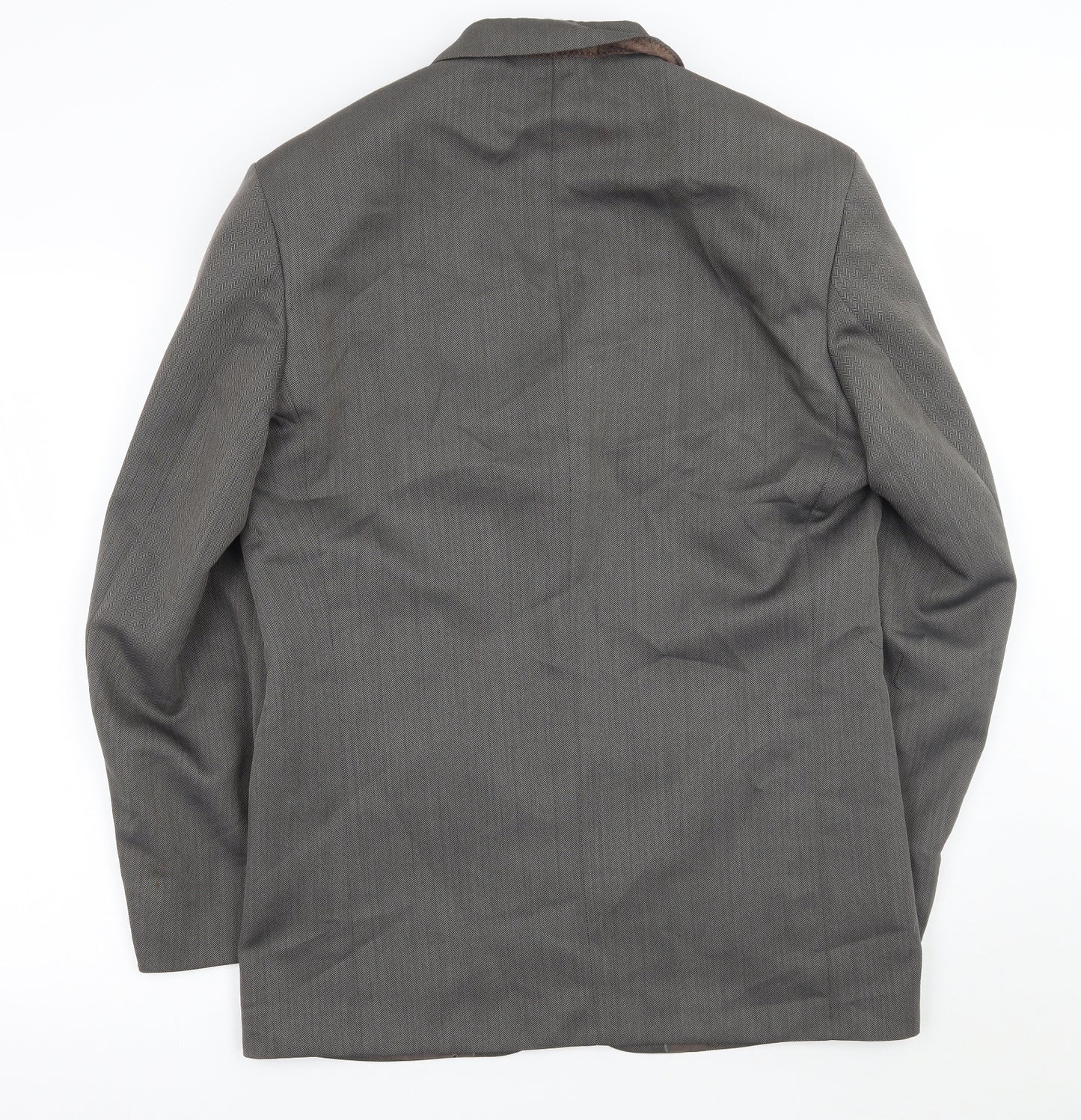 Armando Mens Grey   Jacket Suit Jacket Size 38