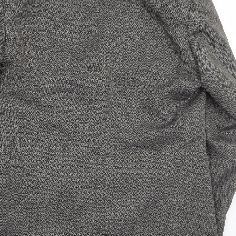 Armando Mens Grey   Jacket Suit Jacket Size 38