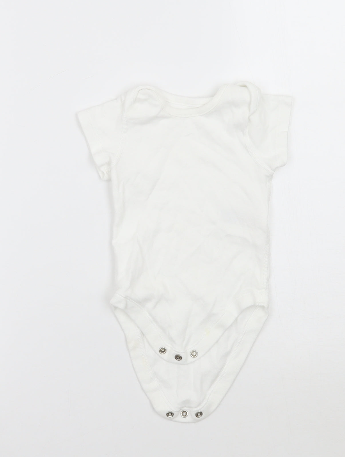 Marks and Spencer Girls White   Babygrow One-Piece Size 6-9 Months
