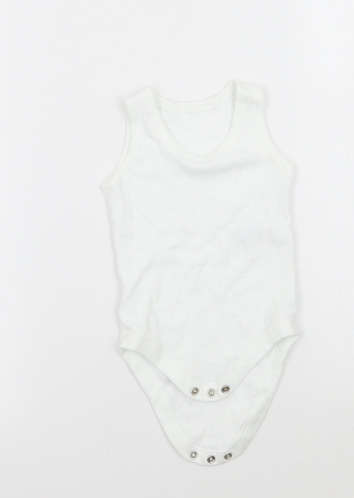 Marks and Spencer Boys White   Babygrow One-Piece Size 6-9 Months