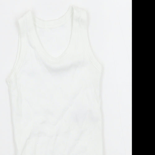 Marks and Spencer Boys White   Babygrow One-Piece Size 6-9 Months
