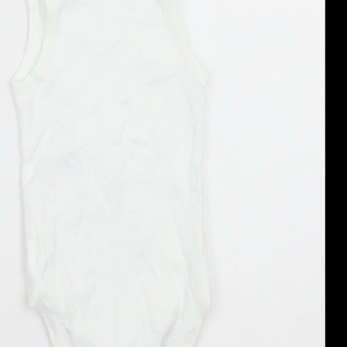 Marks and Spencer Boys White   Babygrow One-Piece Size 6-9 Months