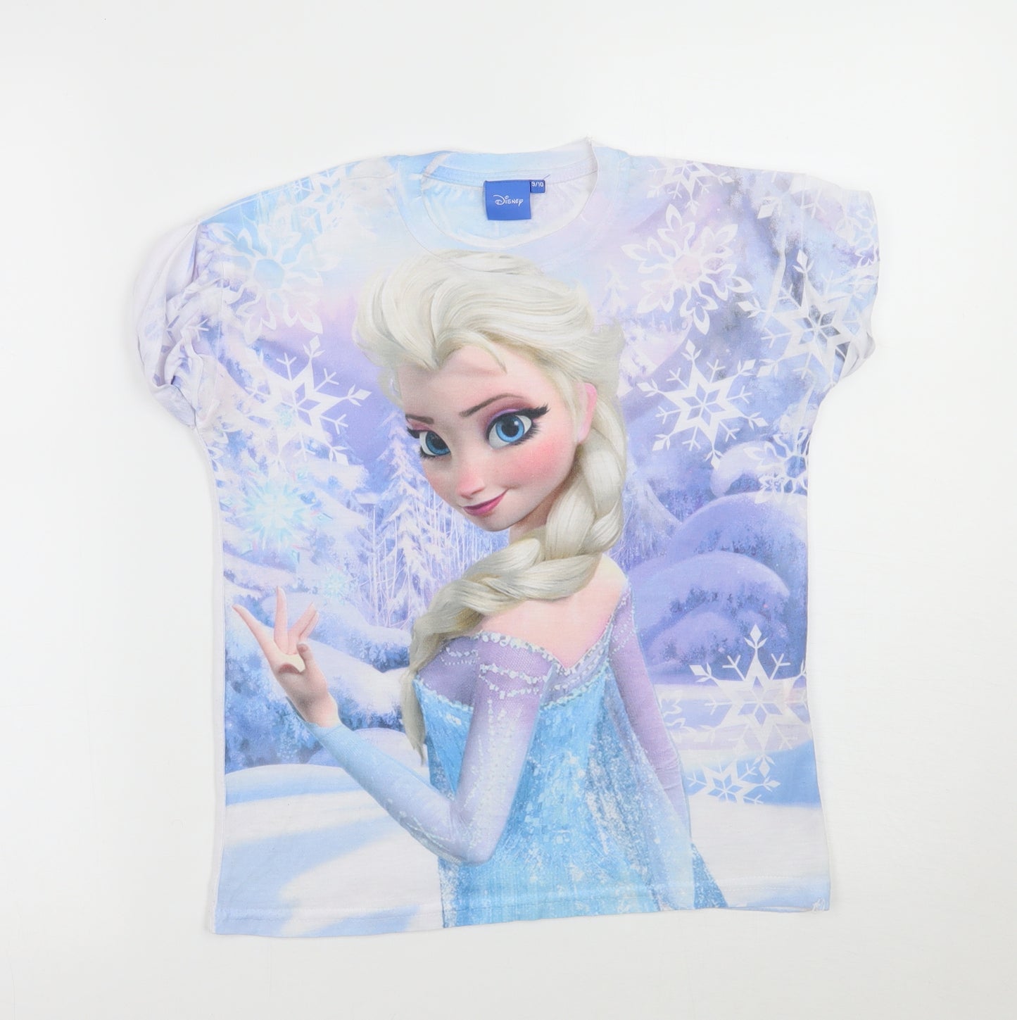 Young Dimension Girls Blue   Basic T-Shirt Size 9-10 Years