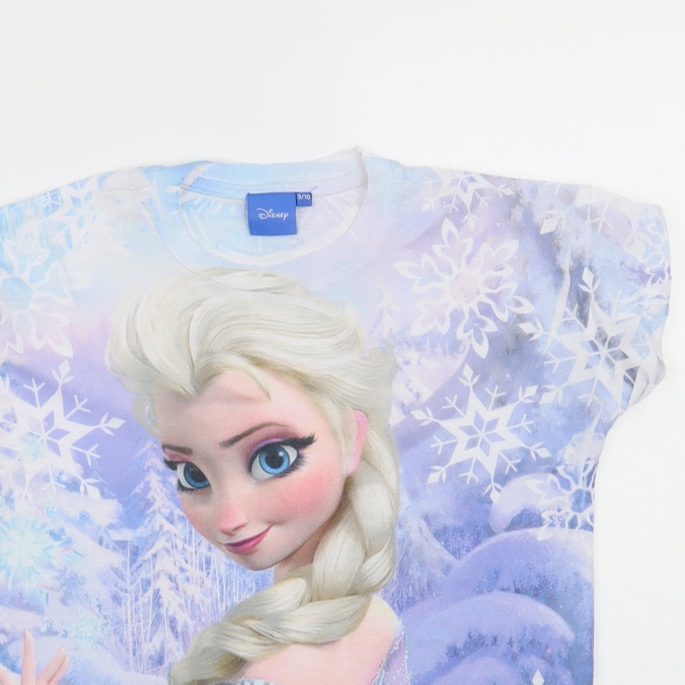 Young Dimension Girls Blue   Basic T-Shirt Size 9-10 Years