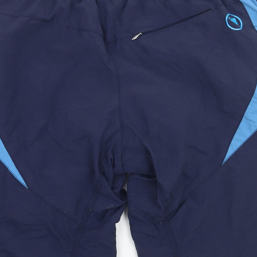 Endura Mens Blue   Biker Shorts Size L - Padding on bottom