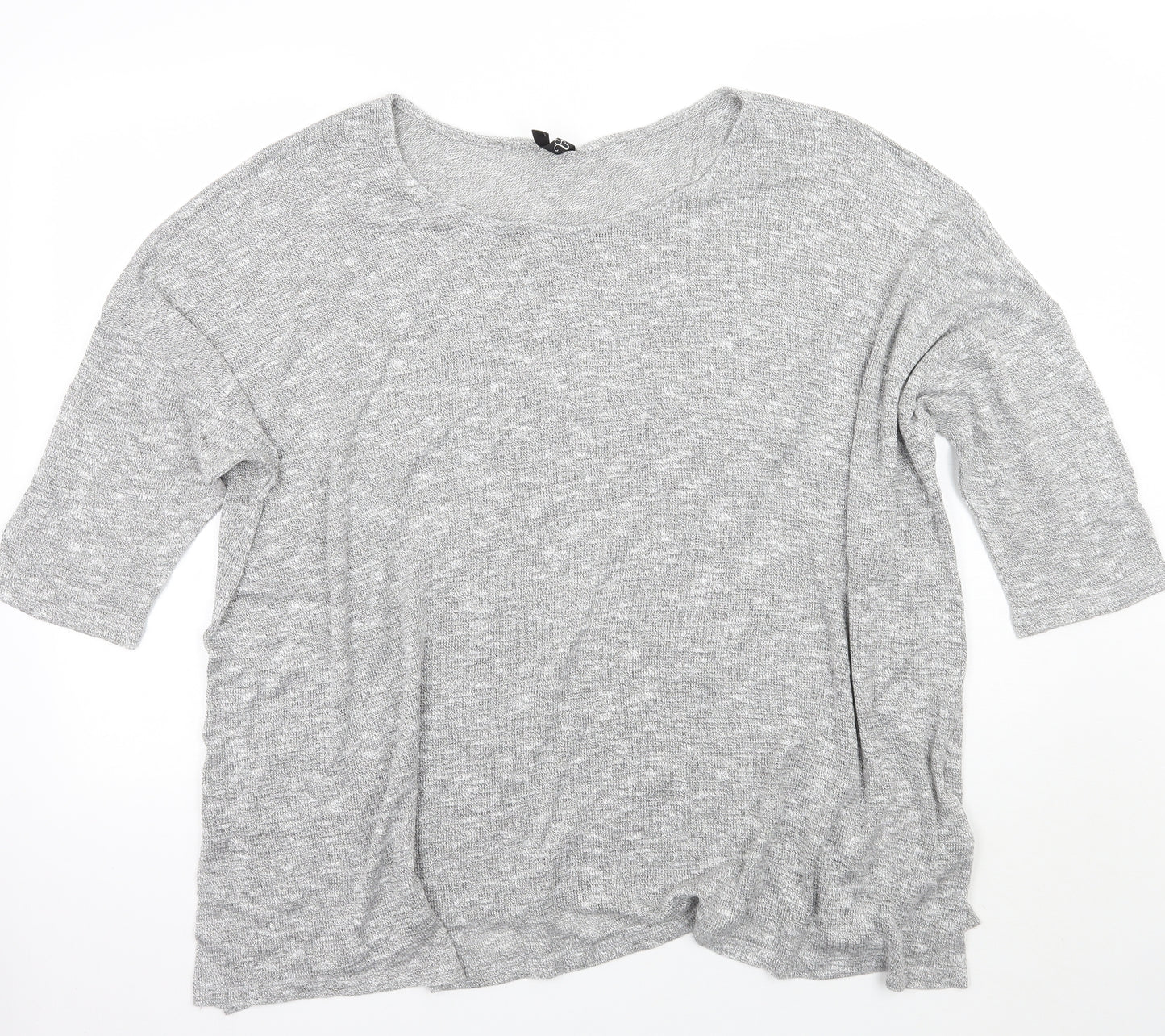 Yours Womens Grey   Pullover Jumper Size 24