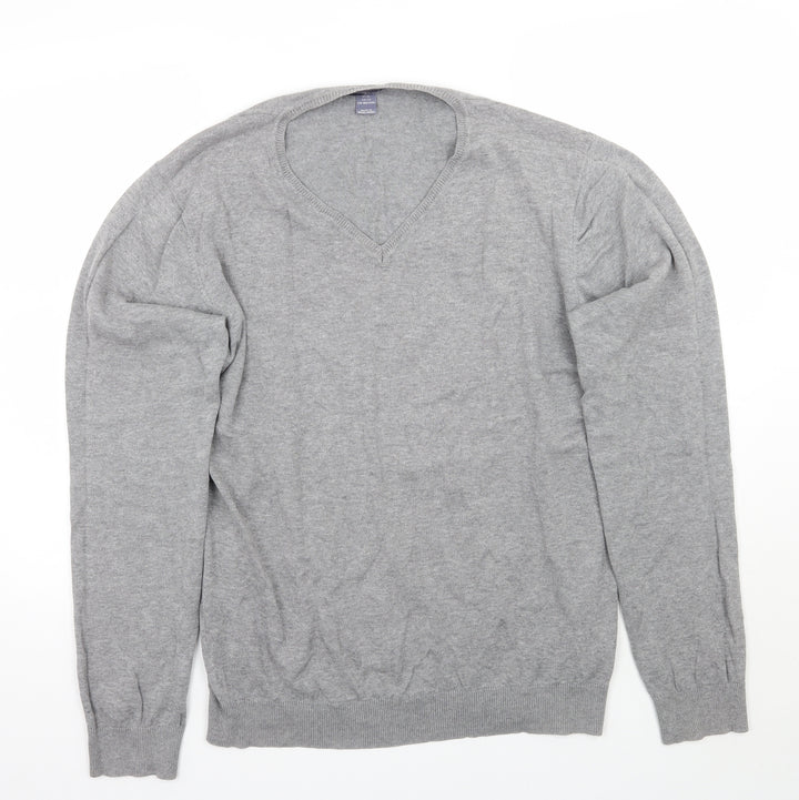 H&M Mens Grey Pullover Jumper Size XL
