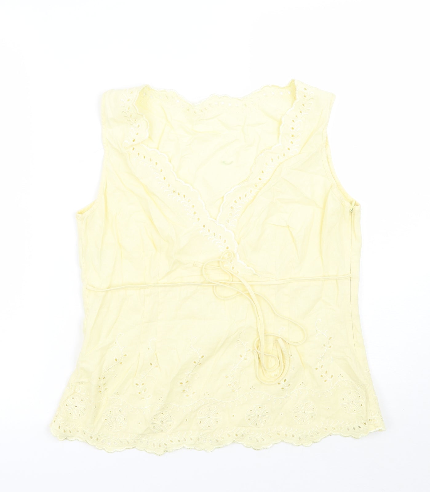 Marks and Spencer Womens Yellow   Basic Blouse Size 14
