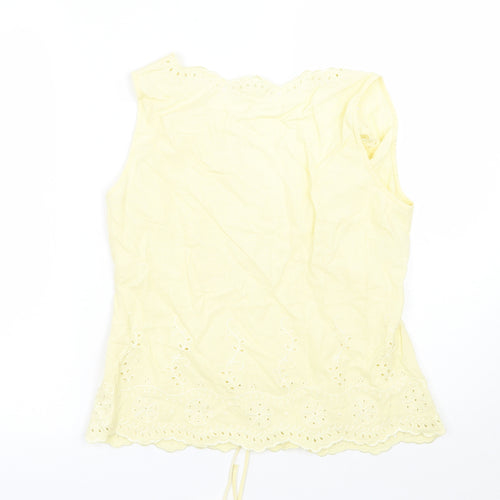 Marks and Spencer Womens Yellow   Basic Blouse Size 14