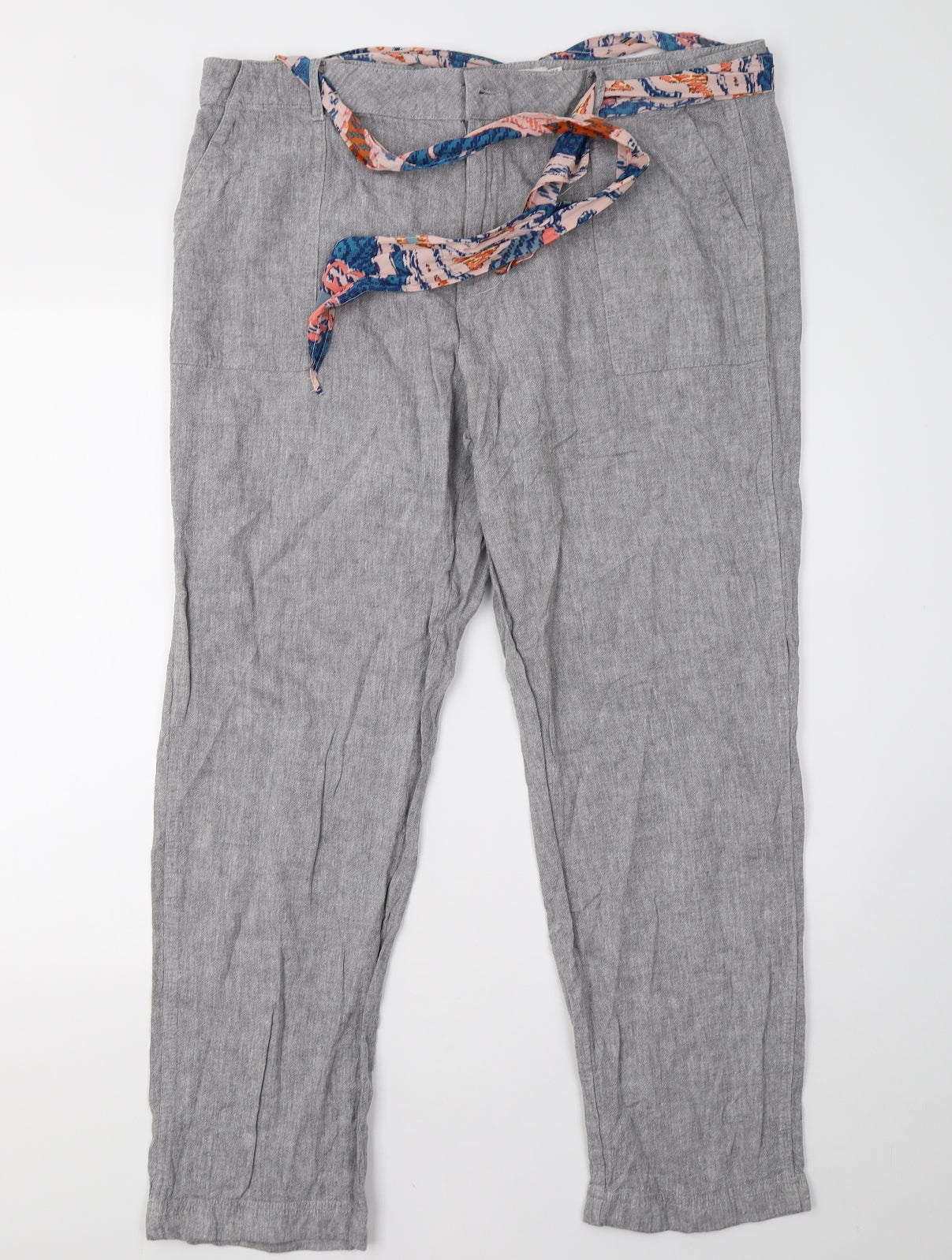 F&F Womens Grey   Trousers  Size 18 L28 in