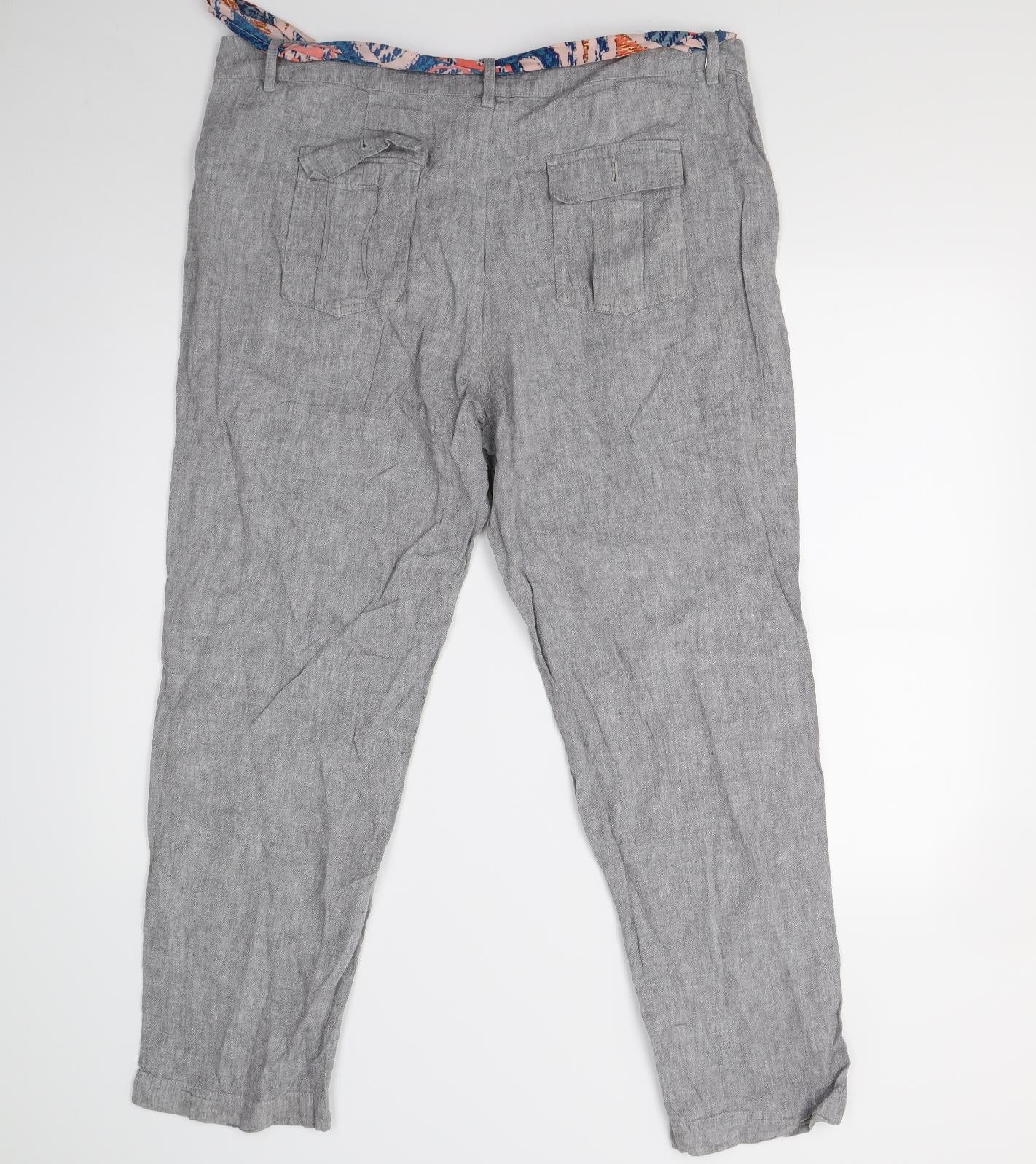 F&F Womens Grey   Trousers  Size 18 L28 in