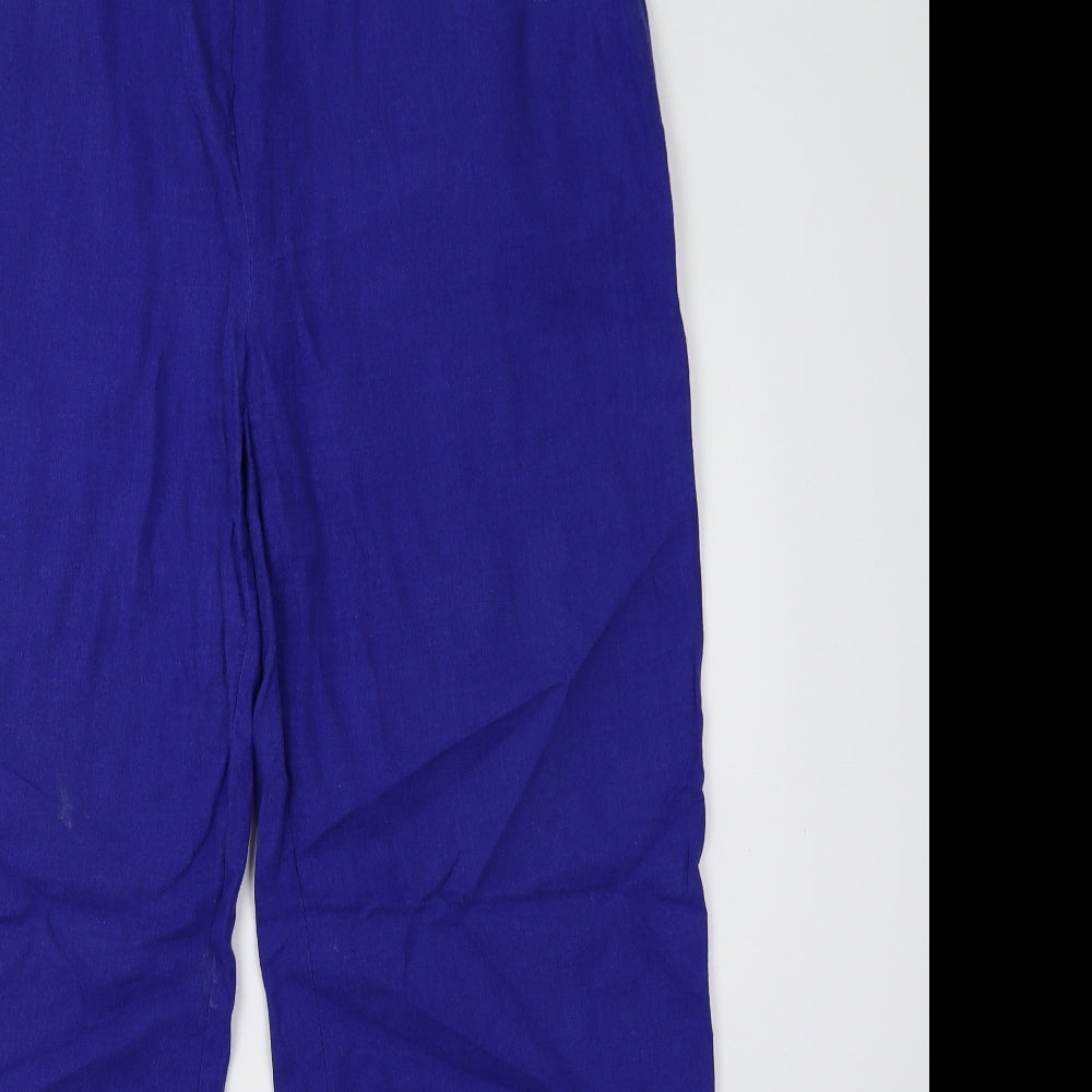 Per Una Womens Blue   Trousers  Size 14 L28 in