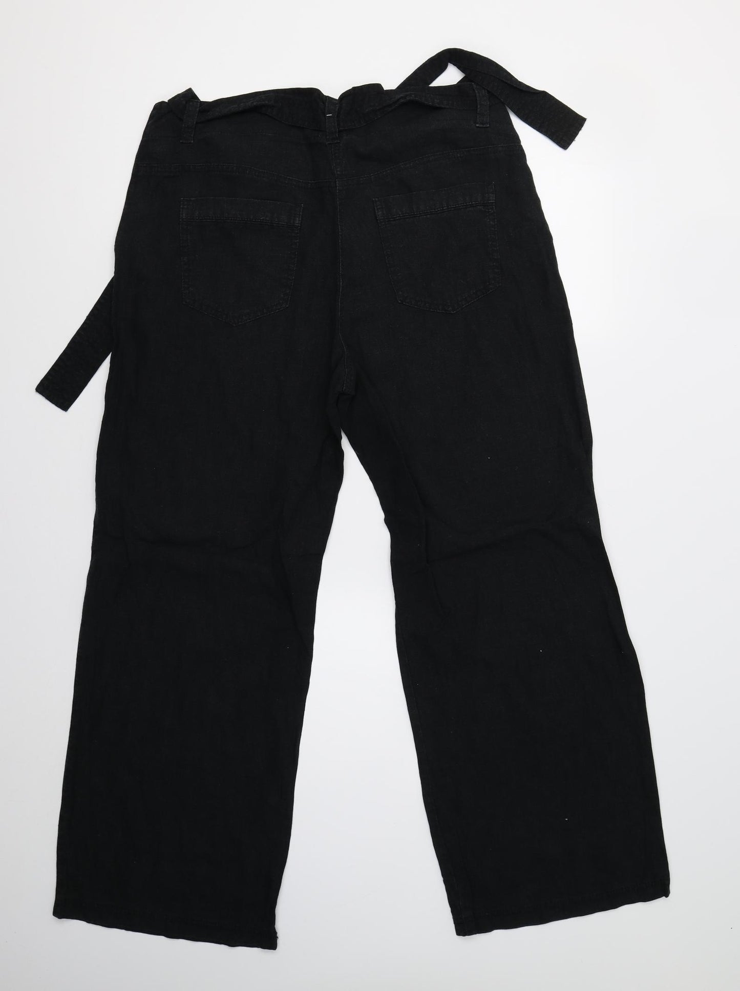 M&S Womens Black   Trousers  Size 16 L29 in