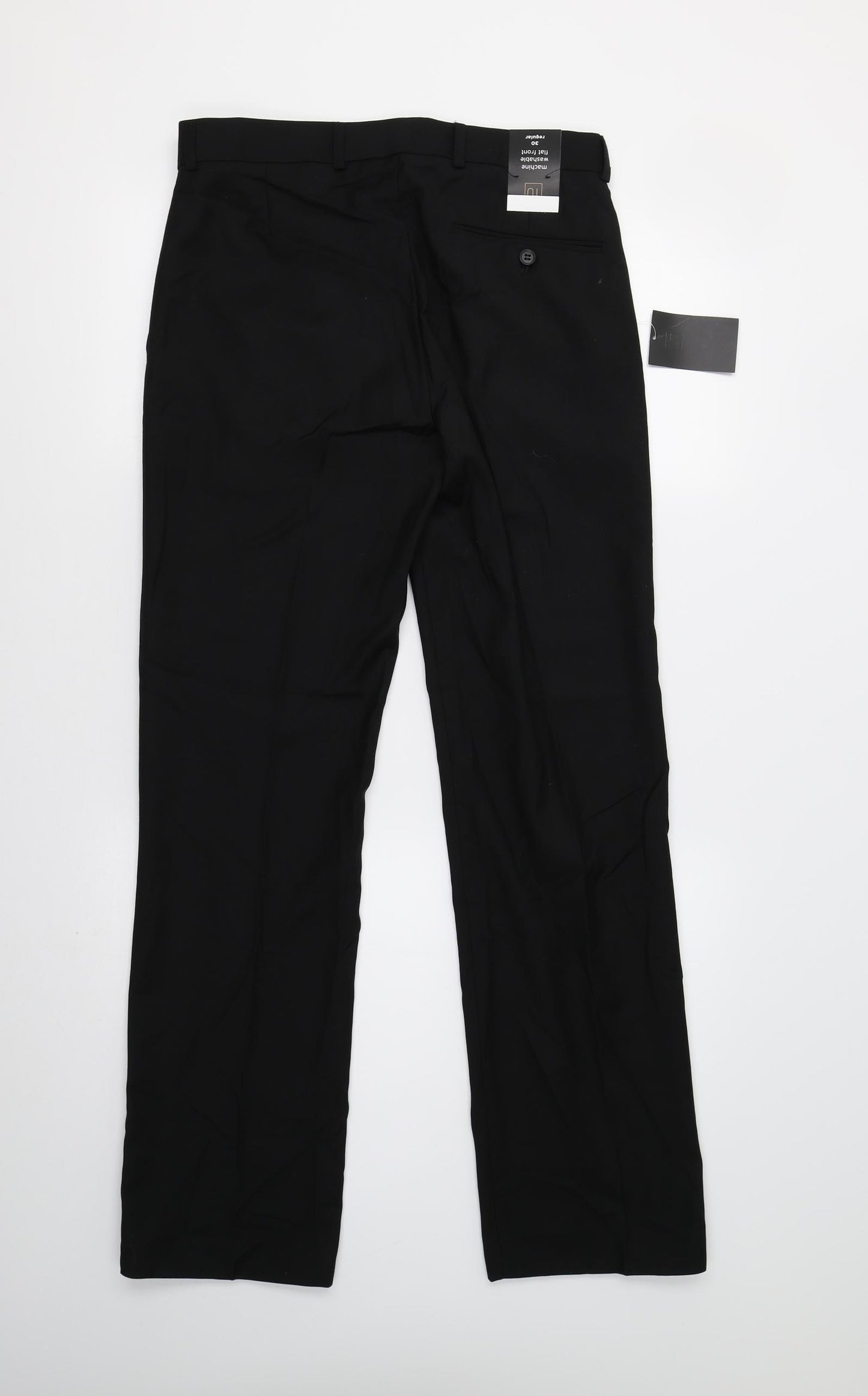 TU Mens Black   Trousers  Size 30 L31 in